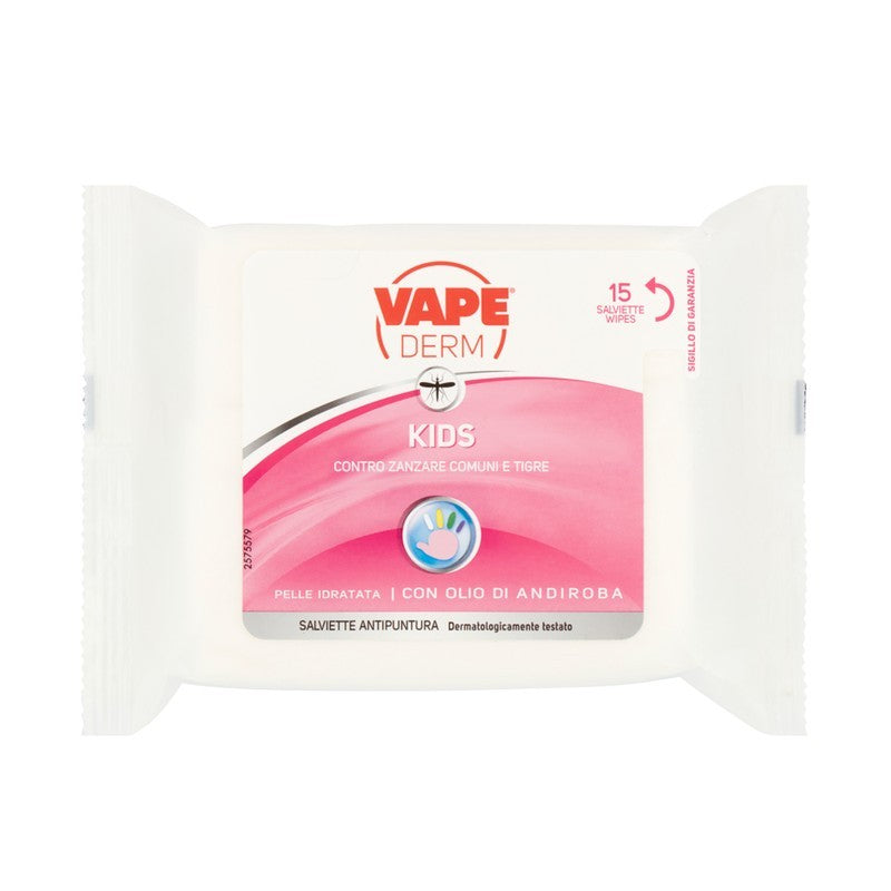 Vape Derm lingettes enfants 15 pcs