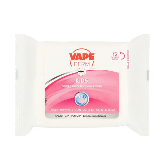Vape Derm lingettes enfants 15 pcs