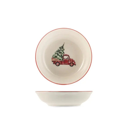 Coupelle de Noël en porcelaine — 14 cm, 1 pièce assortie