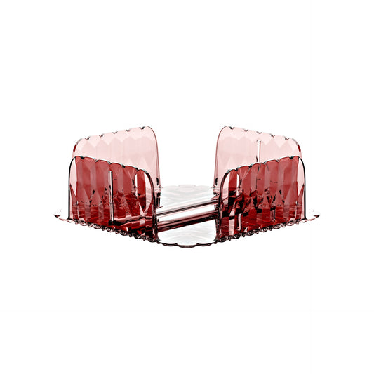 Porte-serviettes Vanity horizontal coloris mauve 20 x 20 x H 7,3 cm