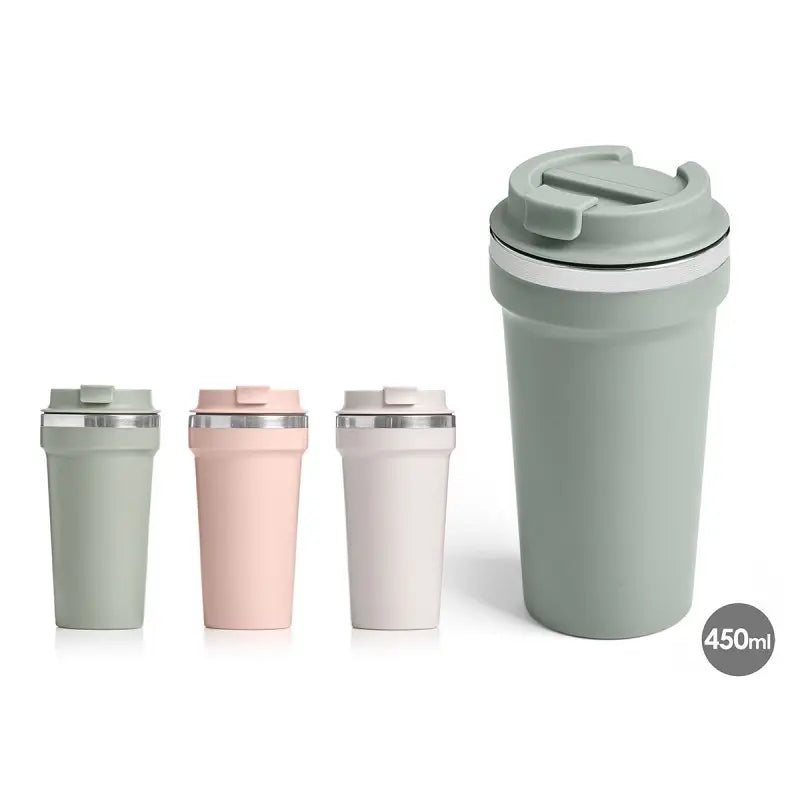 Mug isotherme avec couvercle 450 ml couleurs assorties