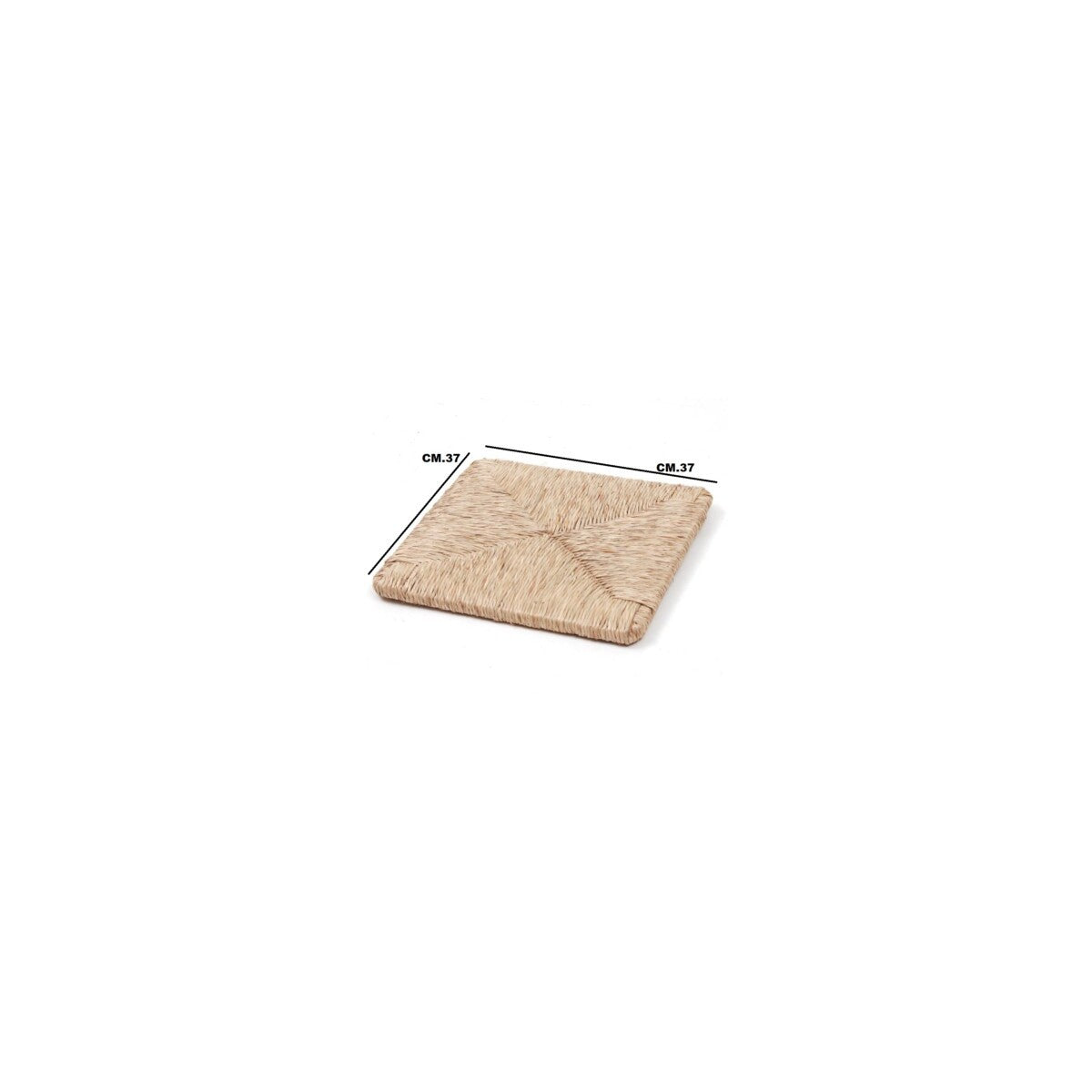 Assises de remplacement pour chaise en paille tressée 37x37 cm