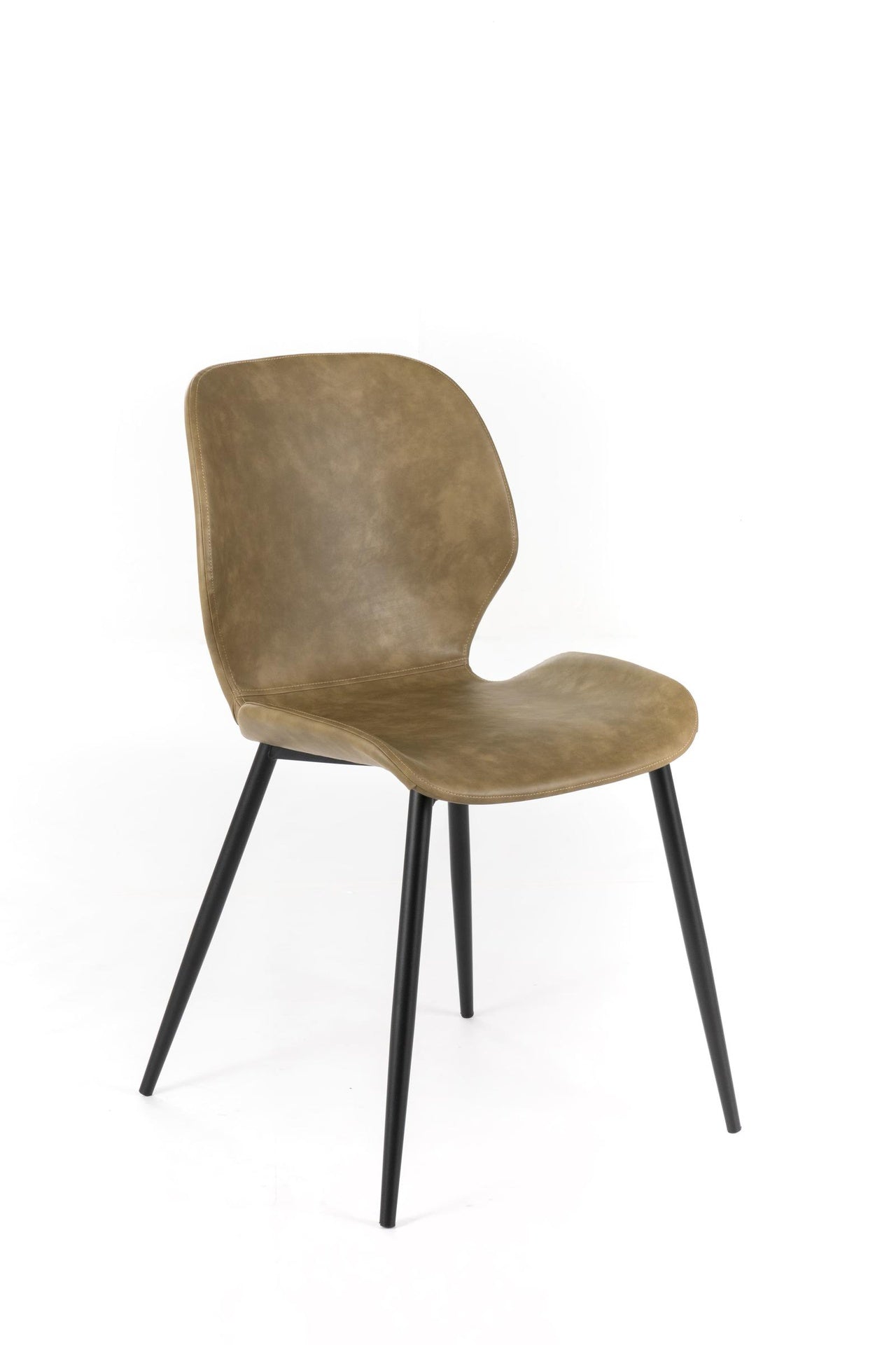 4x Sedia in soft-touch Marrone Chiaro 55cm x 45cm H. 83cm