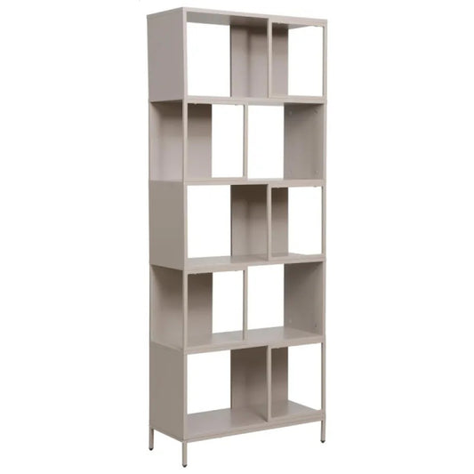 Bibliothèque Conrad finition gris tourterelle 70×30×180 cm