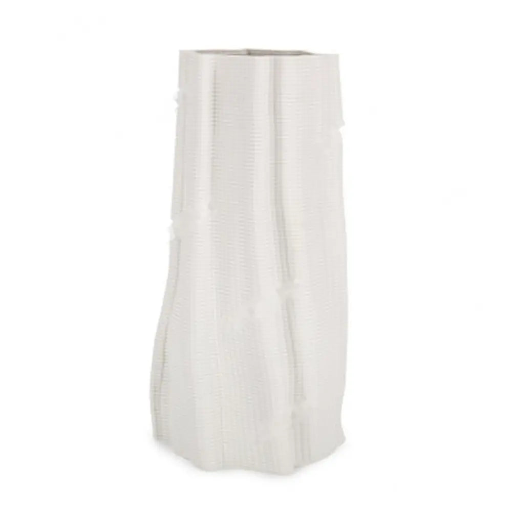Vaso Izumi tondo bianco Ø21 × H44 cm