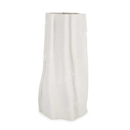 Vaso Izumi tondo bianco Ø21 × H44 cm
