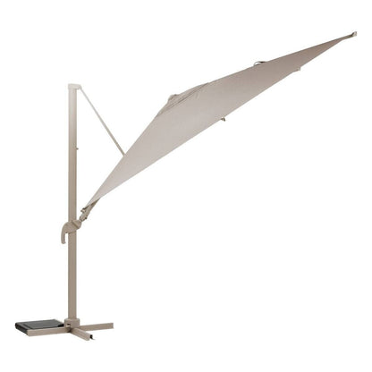 Ombrellone decentrato Melhia 4 x 3 m inclinabile argilla lino