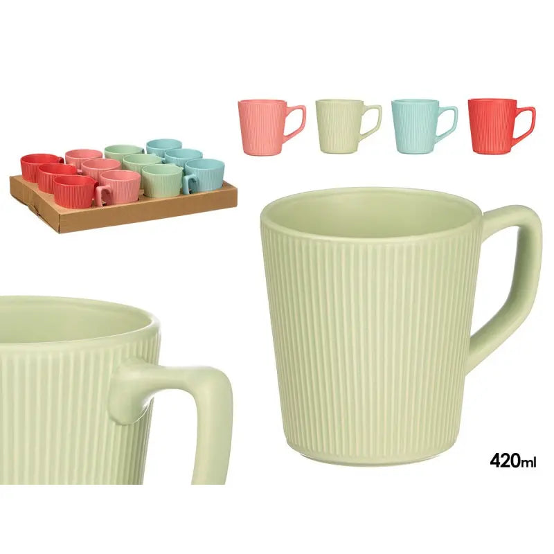 Tasse petit-déjeuner 9,8x13,5x10,7 cm h couleurs assorties