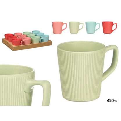 Tasse petit-déjeuner 9,8x13,5x10,7 cm h couleurs assorties