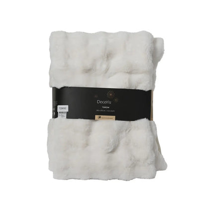 Coperta in poliestere bianca 130 × 170 cm