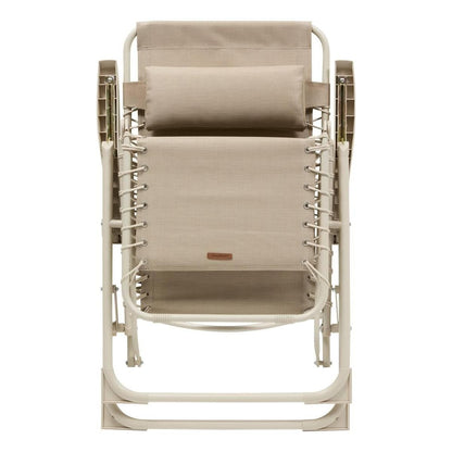 Fauteuil de relaxation Silos lin/argile 93 x 64 x 110 cm