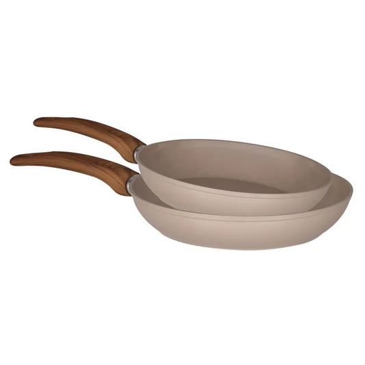 Lot de 2 casseroles en terre Ø 24 / 28 cm