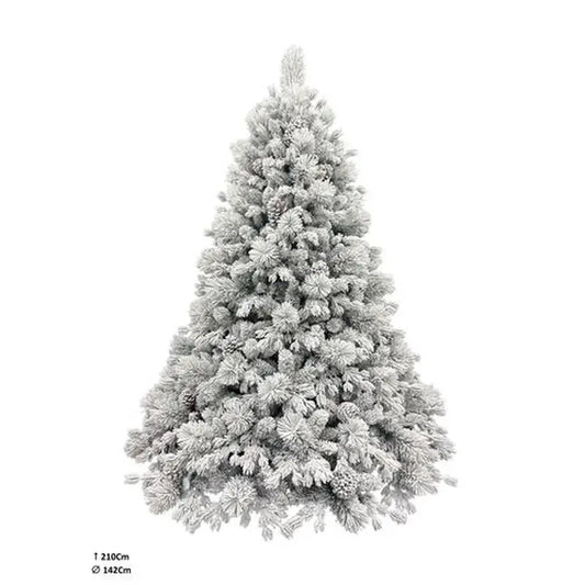 Albero di Natale Etoile Snowy Fir H210 cm effetto innevato