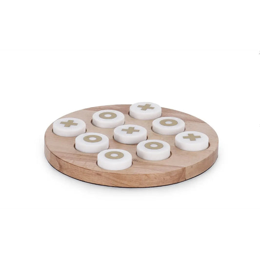 Décoration trio Fortune naturelle et blanche Ø20 cm