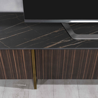 Porta TV nero-ebano 400 cm x 1800 cm H. 450 cm