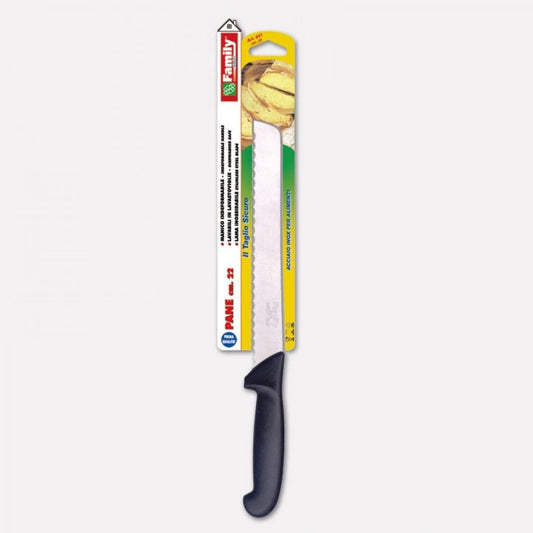 Coltello da pane Family lama in acciaio inox da 22 cm