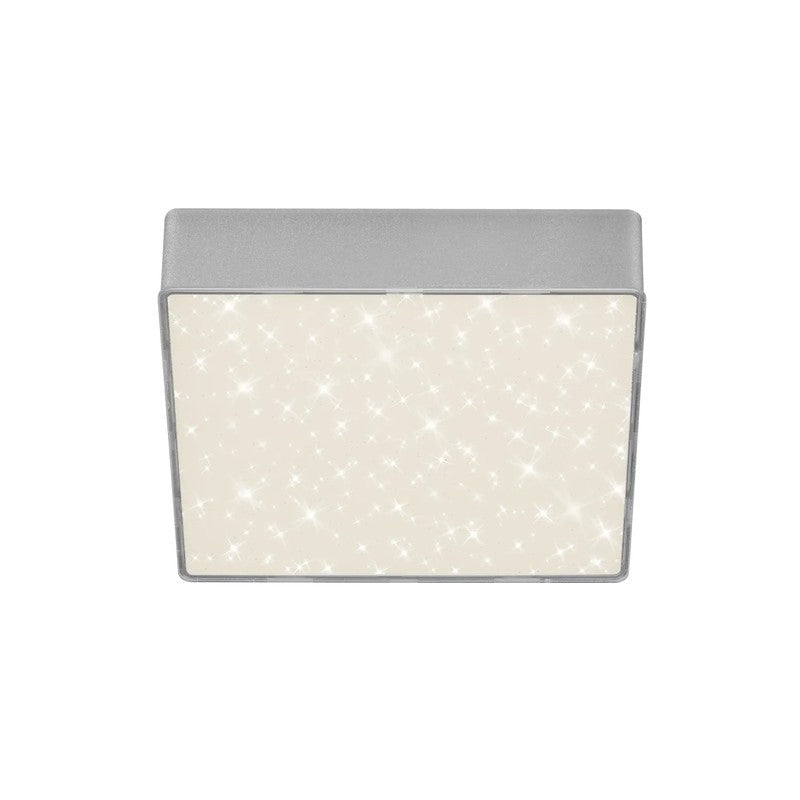 Plafonnier LED Flame Star 16 cm 11w 1000lm argent