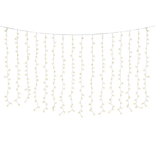 Tenda luminosa LED oro da esterno 200 × 200 cm
