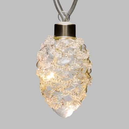 Chaîne de 10 pommes de pin 20 MicroLEDs 2,5m