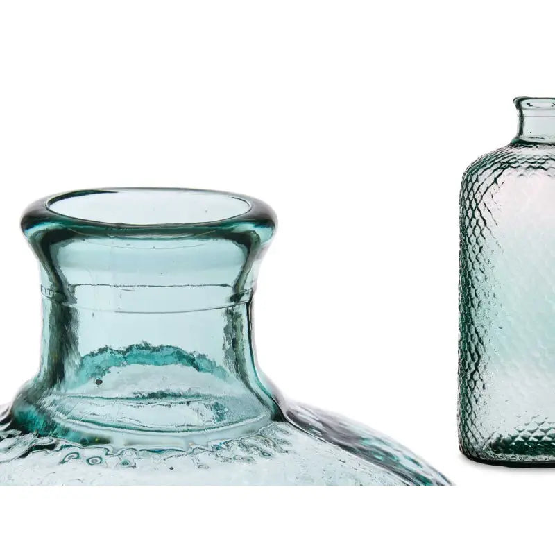 Bouteille en verre décorative 8L cm 19x19x42h
