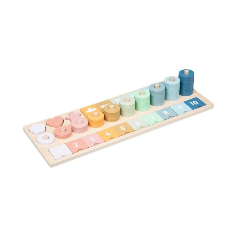 Puzzle en bois avec chiffres