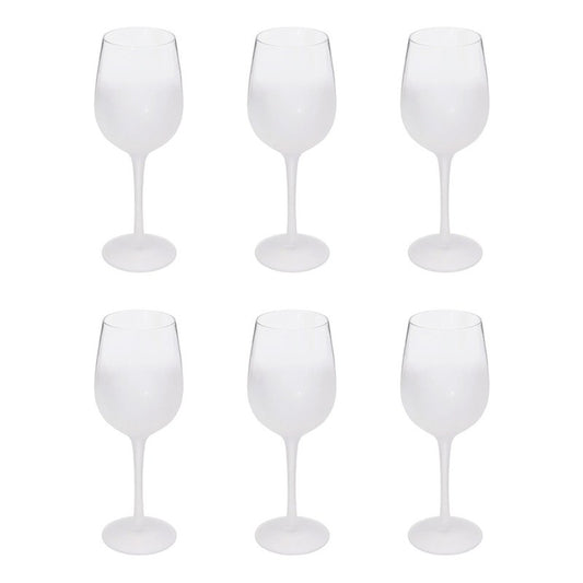 Set de 6 verres à vin givrés 38 cl