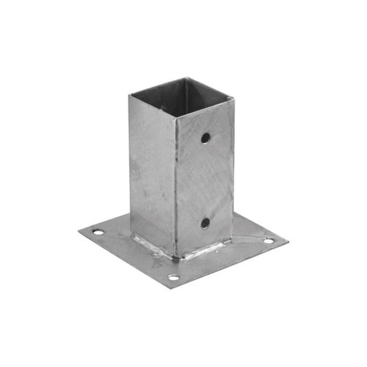 Support de verre carré 9x9 cm à fixer sur béton