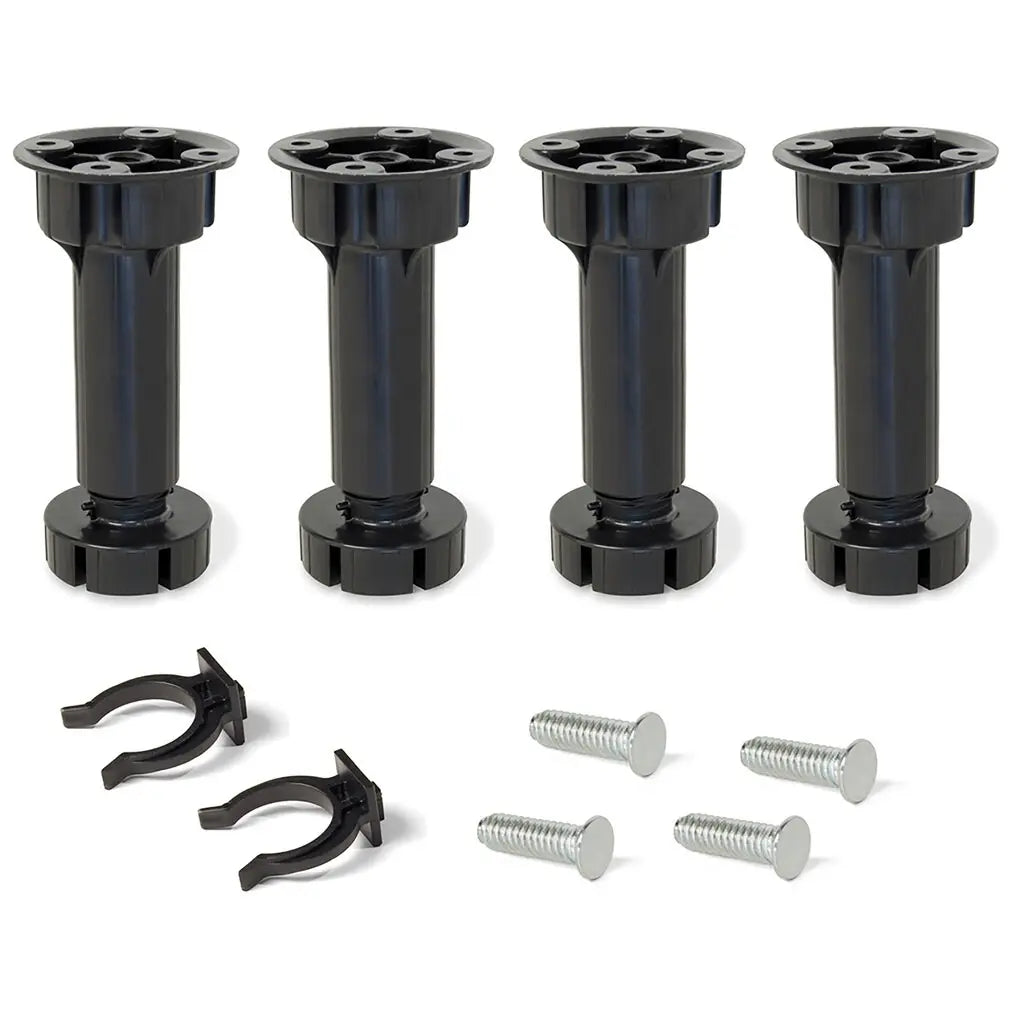 Kit pieds réglables pour meuble Bone H150 mm noir