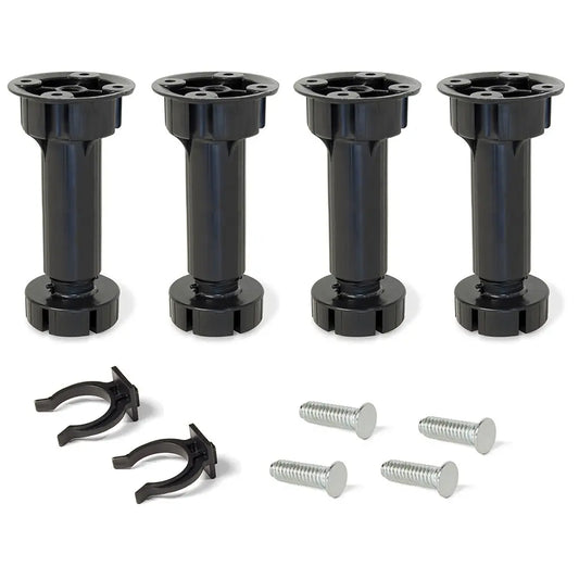 Kit pieds réglables pour meuble Bone H150 mm noir