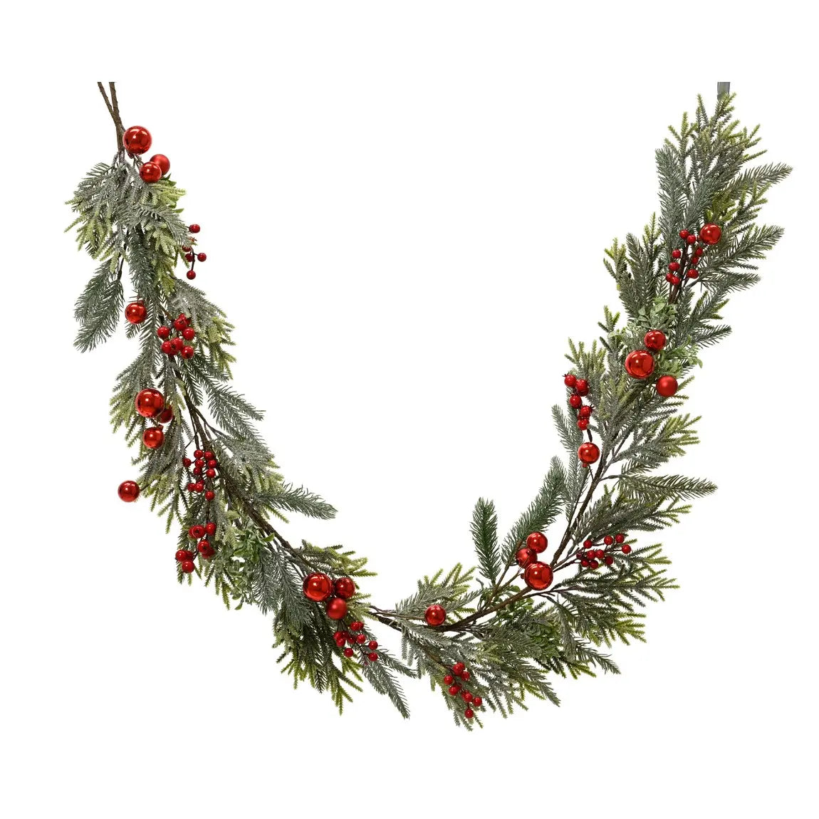 Ghirlanda natalizia rossa e verde Ø15 × 180 cm