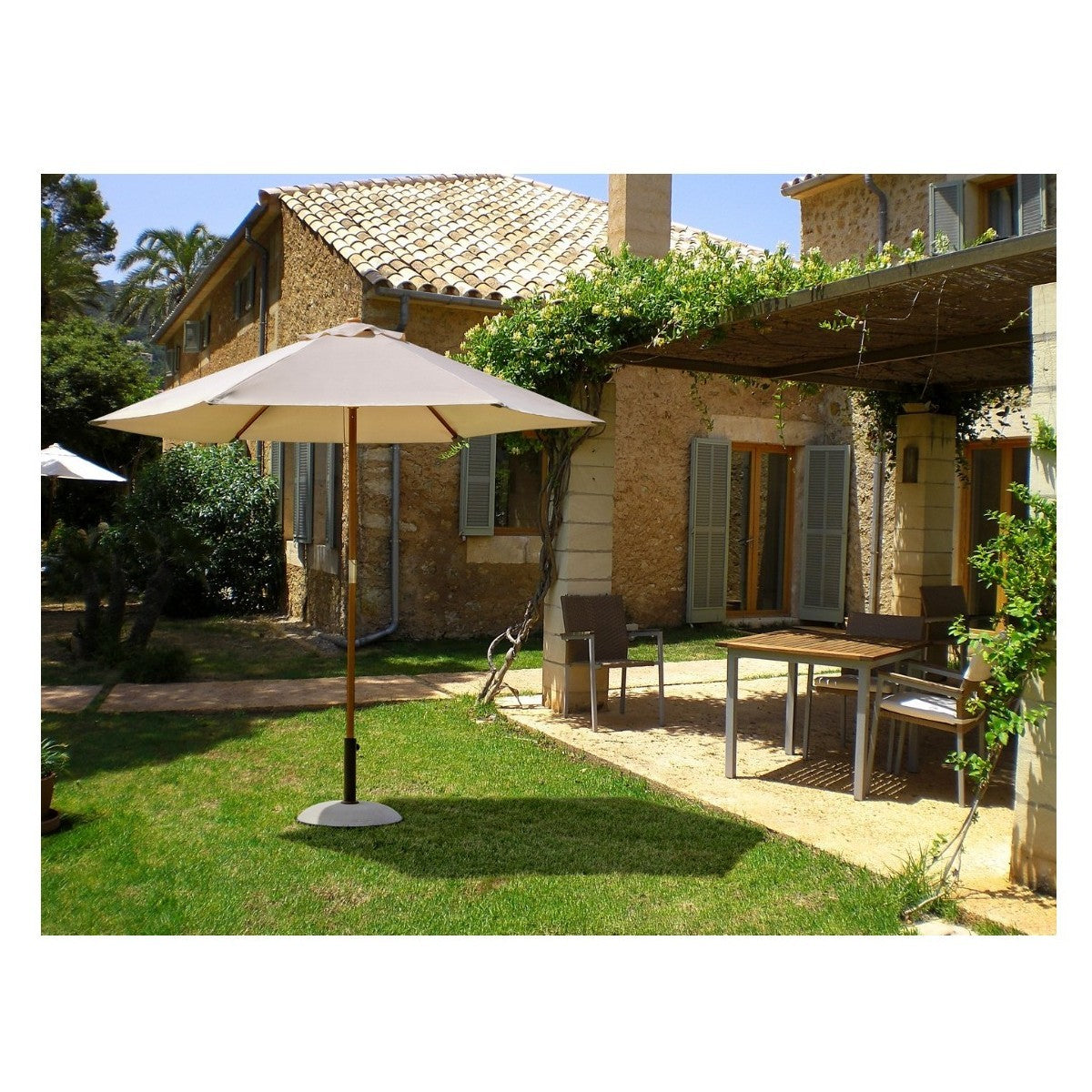 Bizzotto Syros parapluie 3 m couleur naturelle