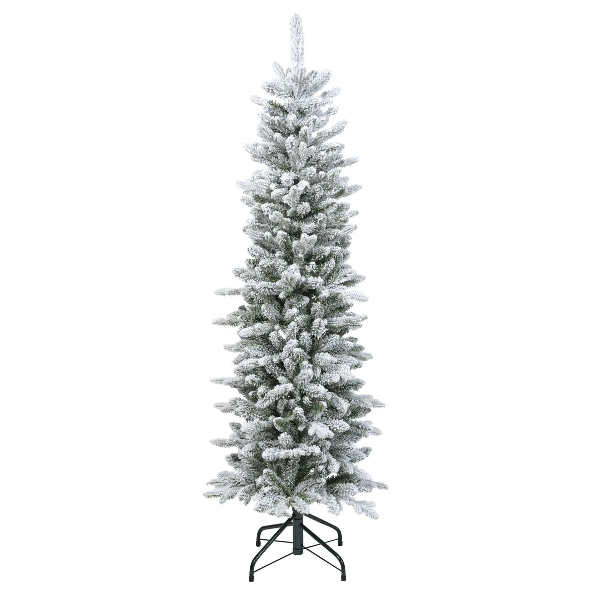 Albero di Natale Slim Fir verde innevato Ø53 × H150 cm