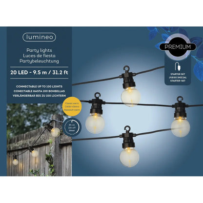 Catena luminosa LED Partylight 9,5 m