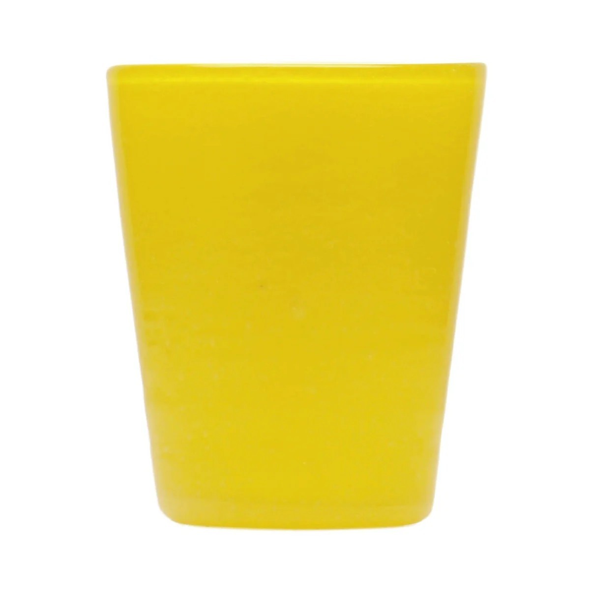 Original memento yellow solid water tumbler glass in blown glass 0.25L